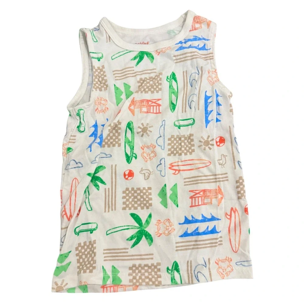 Boys Tank Top Lot Size 5T Athletic Works Cat Jack Pokemon Summer‎ Bundle